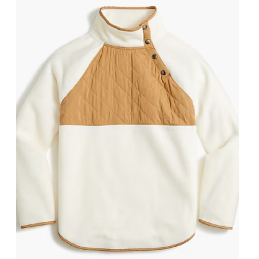 J. Crew - Quilted Button Neck Tunic